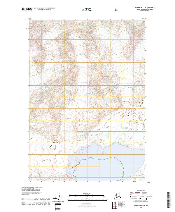 USGS Topographic Map – Anchorage A-1 NE