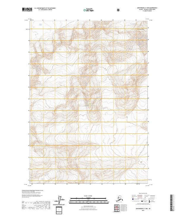 USGS Topographic Map – Anchorage A-1 NW