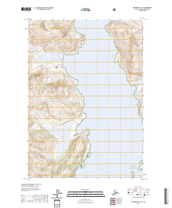 USGS Topographic Map – Anchorage A-1 SE