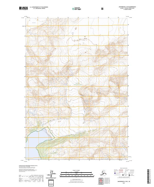 USGS Topographic Map – Anchorage A-2 NE