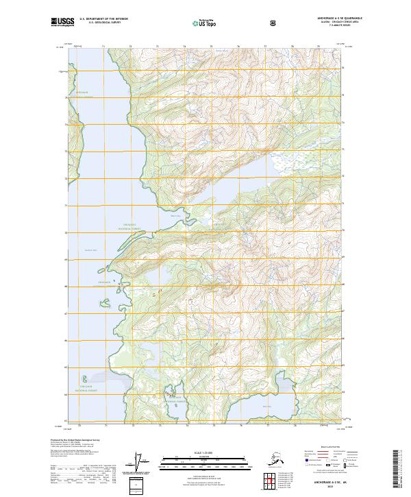 USGS Topographic Map – Anchorage A-2 SE