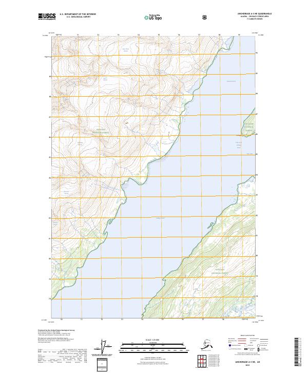 USGS Topographic Map – Anchorage A-3 NE