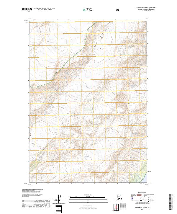 USGS Topographic Map – Anchorage A-3 NW