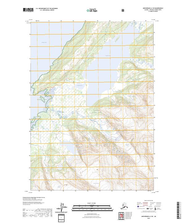 USGS Topographic Map – Anchorage A-3 SE
