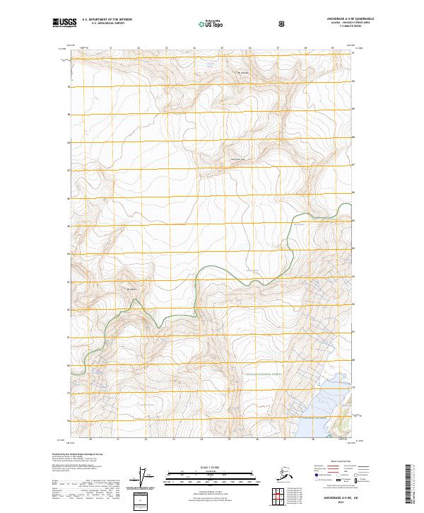 USGS Topographic Map – Anchorage A-4 NE