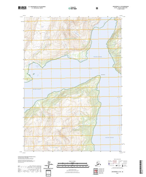 USGS Topographic Map – Anchorage A-4 SE