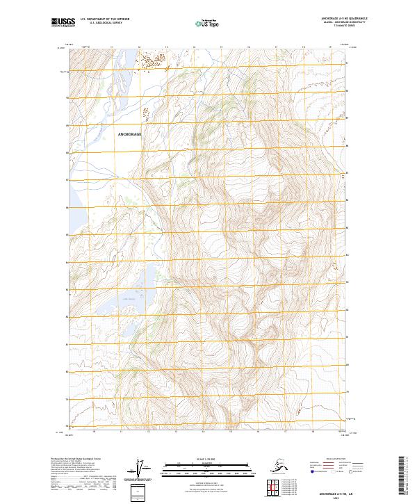 USGS Topographic Map – Anchorage A-5 NE