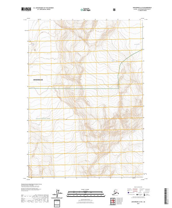 USGS Topographic Map – Anchorage A-5 SE