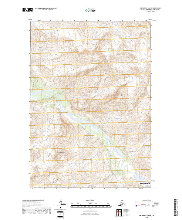 USGS Topographic Map – Anchorage A-6 NW