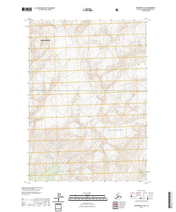 USGS Topographic Map – Anchorage A-6 SE