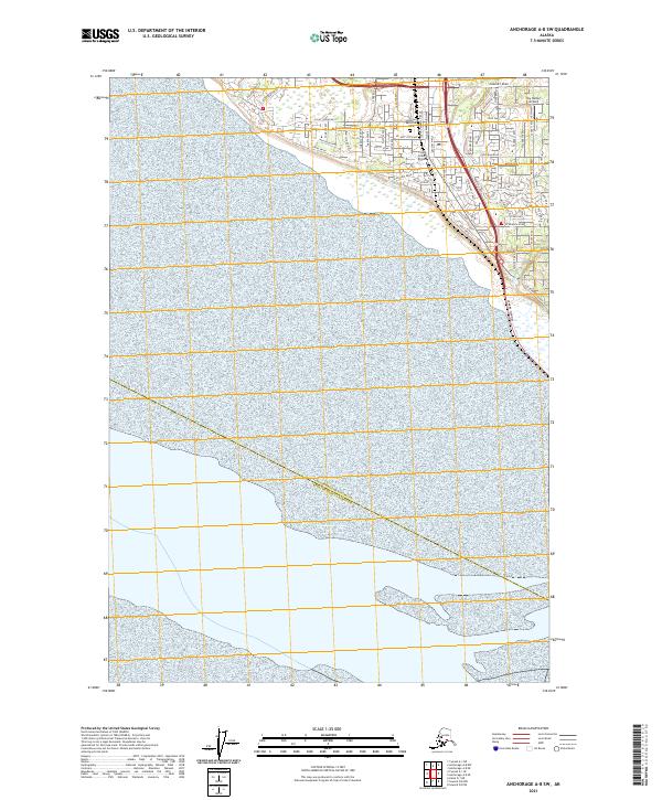 USGS Topographic Map – Anchorage A-8 SW