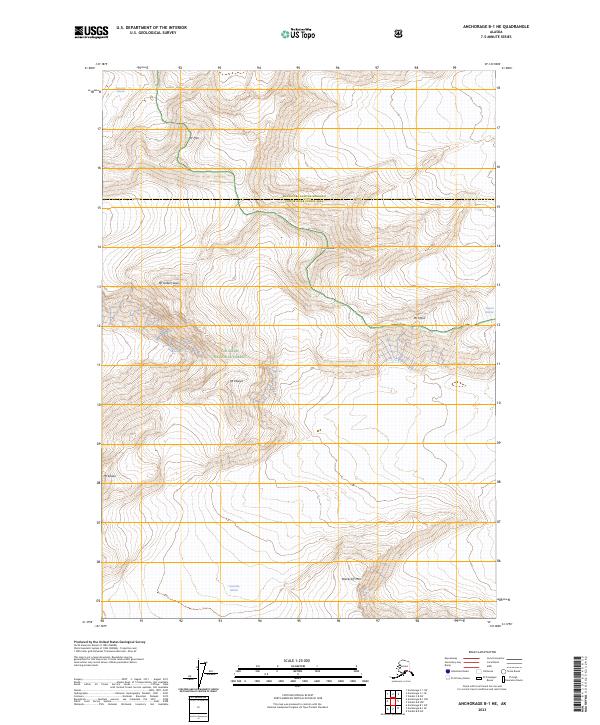 USGS Topographic Map – Anchorage B-1 NE