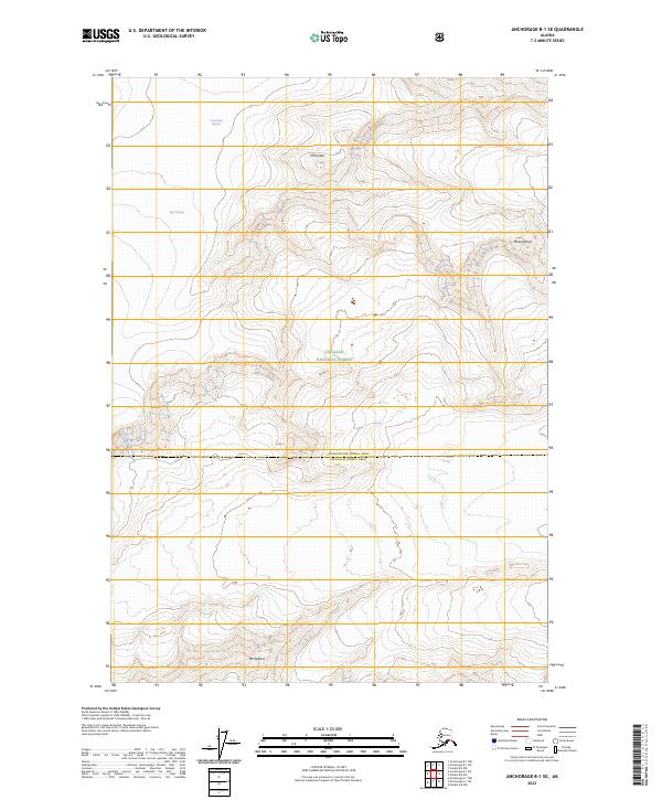 USGS Topographic Map – Anchorage B-1 SE