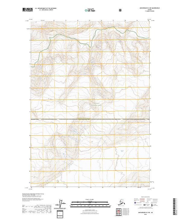 2023 Map of Anchorage B-2 NE, 2023 Print