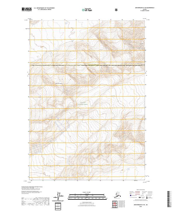 USGS Topographic Map – Anchorage B-2 SE