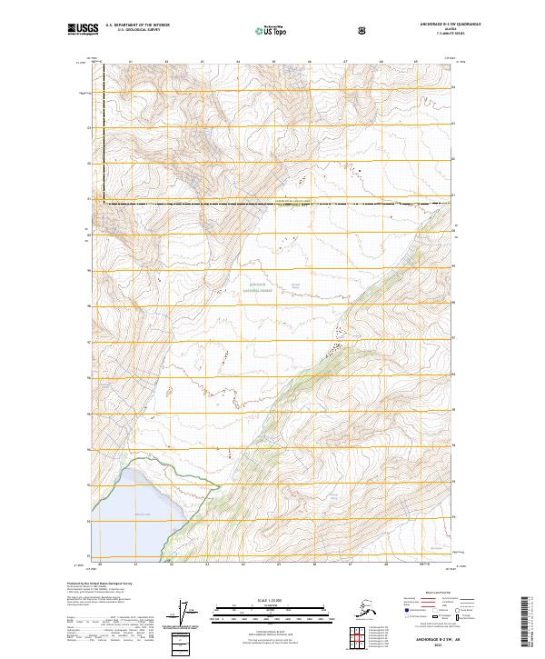 USGS Topographic Map – Anchorage B-2 SW
