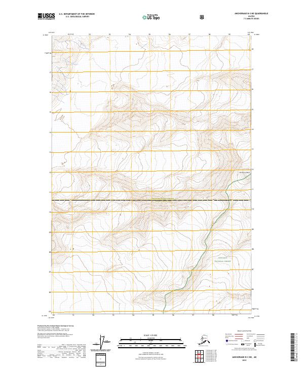 USGS Topographic Map – Anchorage B-3 NE