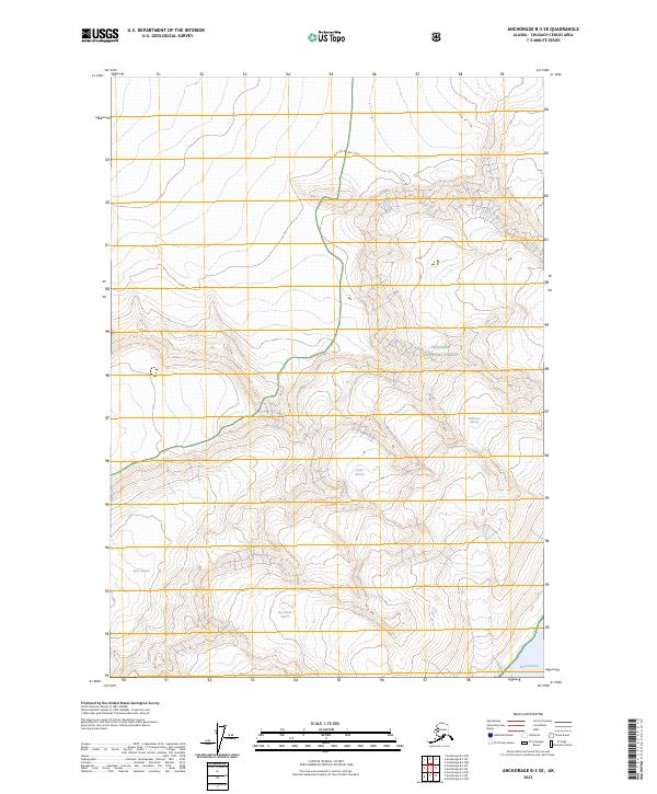 USGS Topographic Map – Anchorage B-3 SE