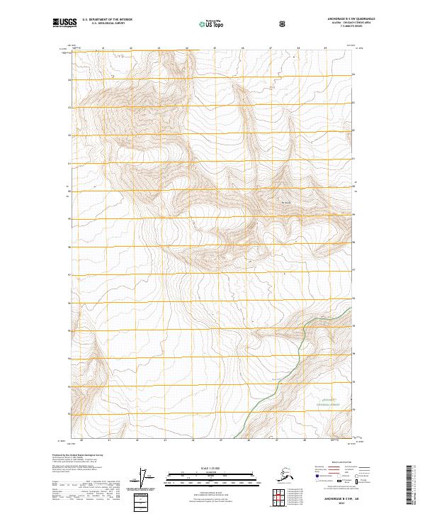 USGS Topographic Map – Anchorage B-3 SW