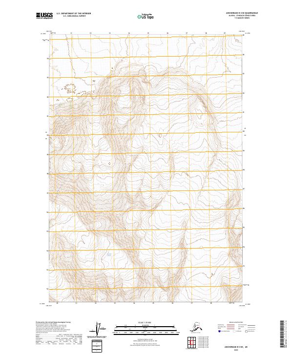USGS Topographic Map – Anchorage B-4 SE