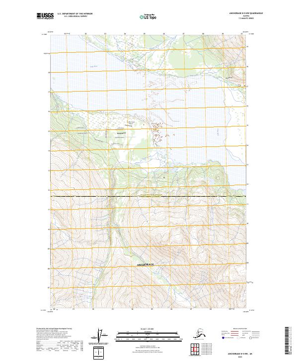 USGS Topographic Map – Anchorage B-5 NW