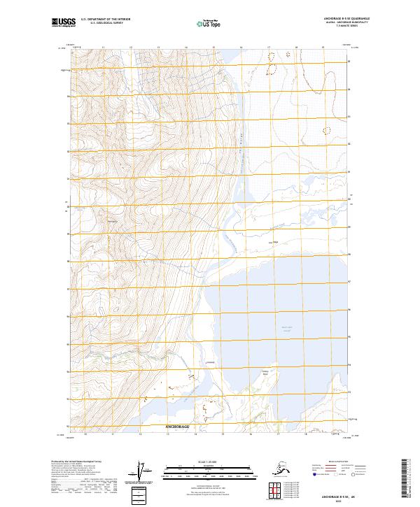USGS Topographic Map – Anchorage B-5 SE
