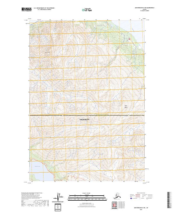 USGS Topographic Map – Anchorage B-6 NE