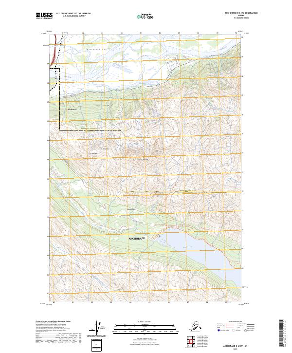 USGS Topographic Map – Anchorage B-6 NW