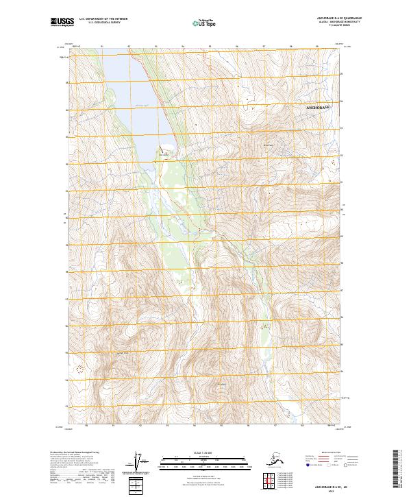 USGS Topographic Map – Anchorage B-6 SE