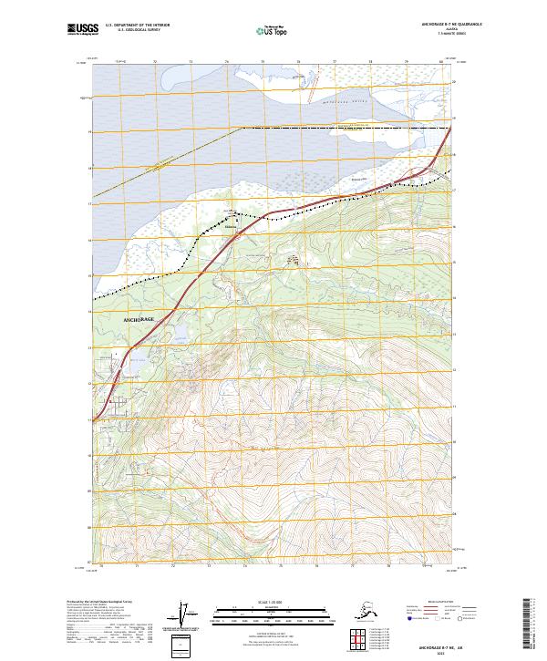 USGS Topographic Map – Anchorage B-7 NE