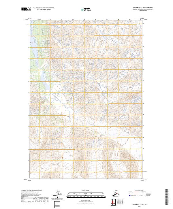 USGS Topographic Map – Anchorage C-1 NW
