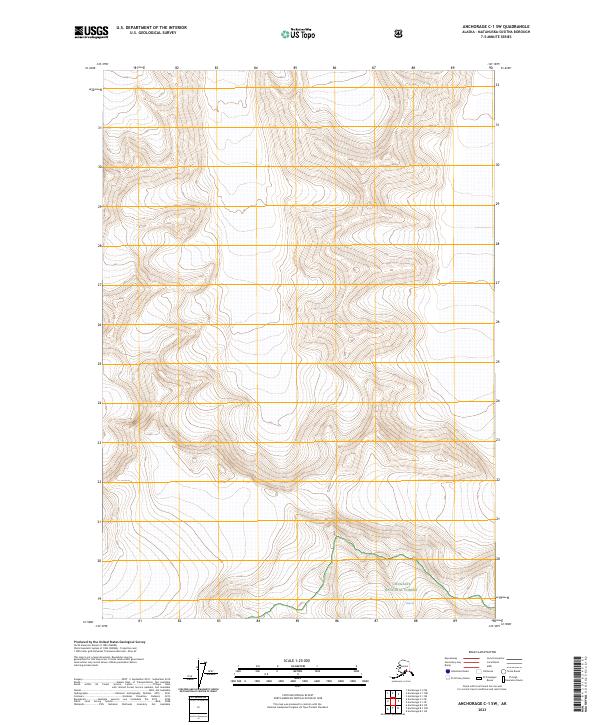USGS Topographic Map – Anchorage C-1 SW