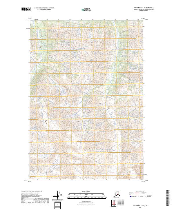 2023 Map of Anchorage C-3 NE, 2023 Print