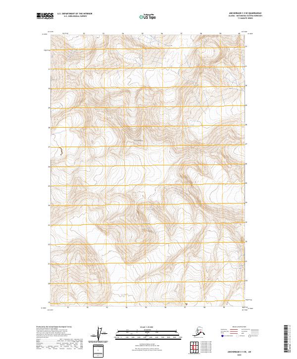 USGS Topographic Map – Anchorage C-3 SE