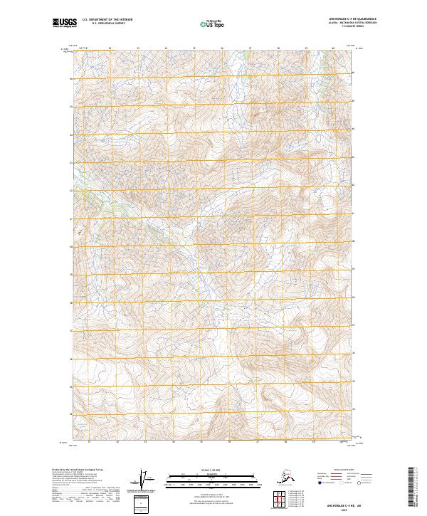 2023 Map of Anchorage C-4 NE, 2023 Print