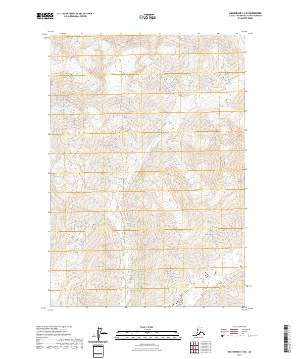 2023 Map of Anchorage C-4 SE, 2023 Print
