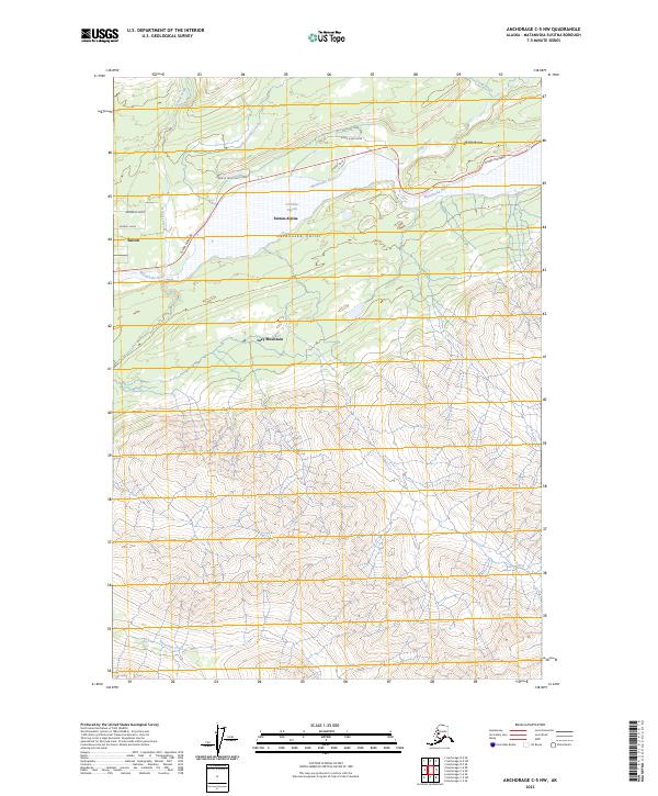 USGS Topographic Map – Anchorage C-5 NW