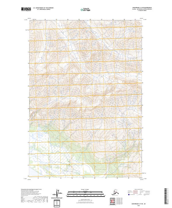 USGS Topographic Map – Anchorage C-5 SW
