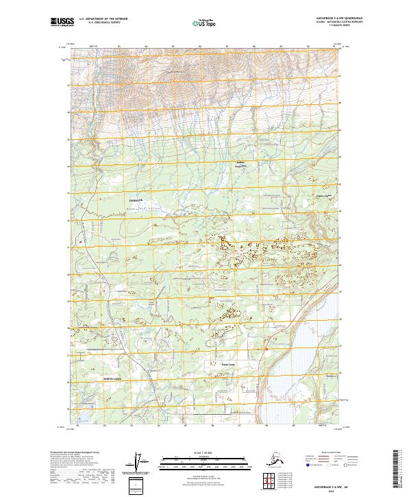 USGS Topographic Map – Anchorage C-6 NW
