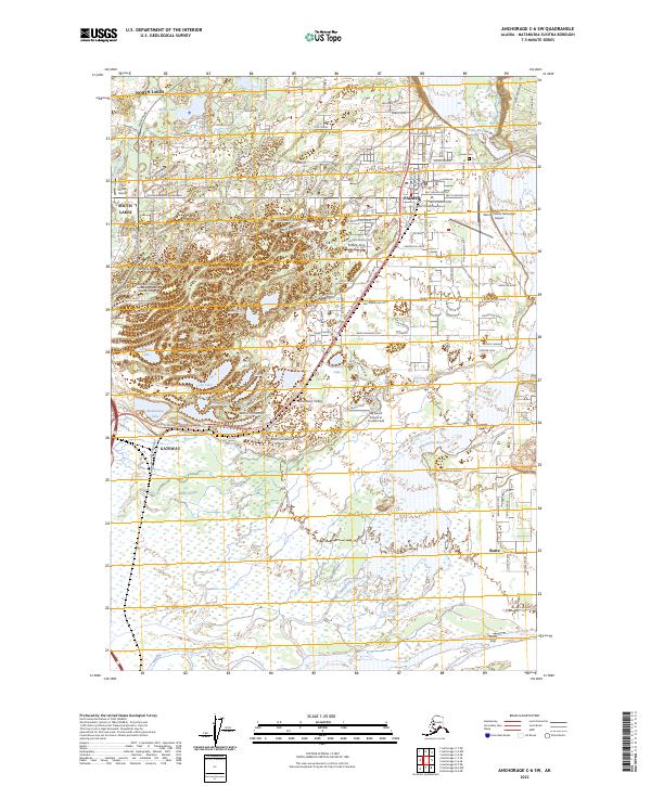 USGS Topographic Map – Anchorage C-6 SW