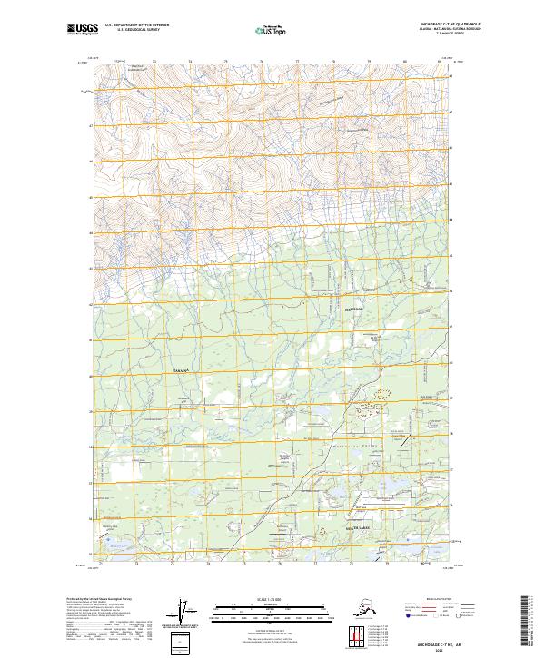 USGS Topographic Map – Anchorage C-7 NE