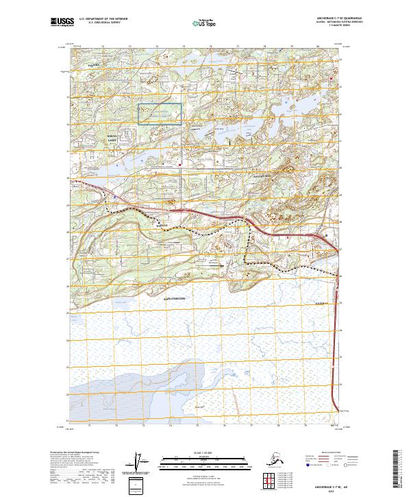 USGS Topographic Map – Anchorage C-7 SE