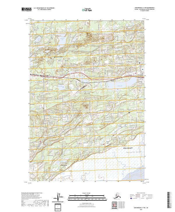 USGS Topographic Map – Anchorage C-7 SW
