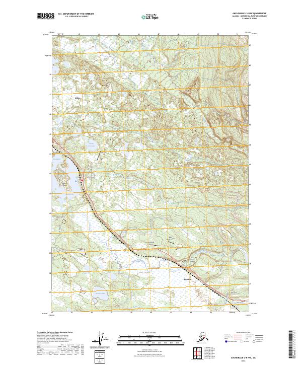 USGS Topographic Map – Anchorage C-8 NW