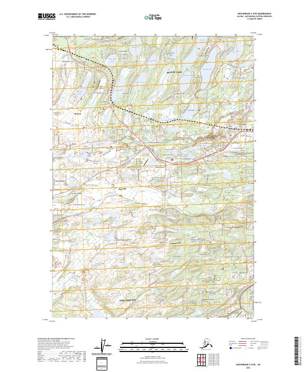 USGS Topographic Map – Anchorage C-8 SE