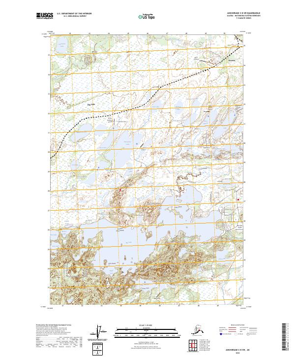 USGS Topographic Map – Anchorage C-8 SW