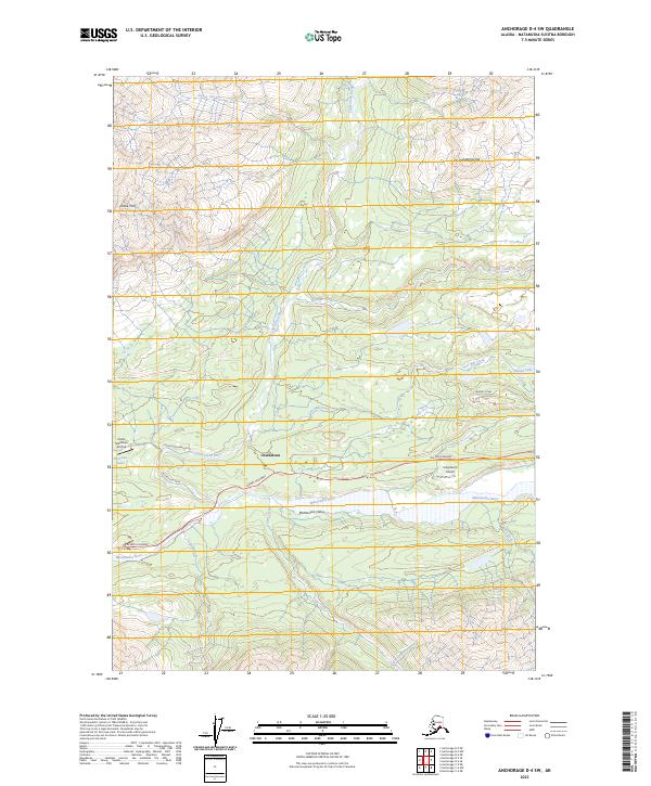 USGS Topographic Map – Anchorage D-4 SW