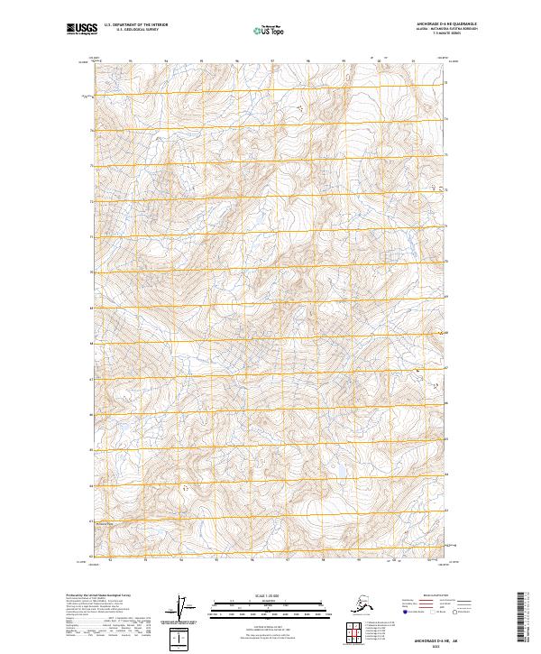USGS Topographic Map – Anchorage D-6 NE