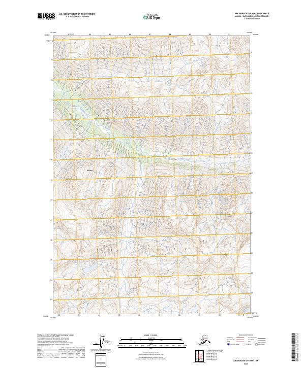 USGS Topographic Map – Anchorage D-6 NW