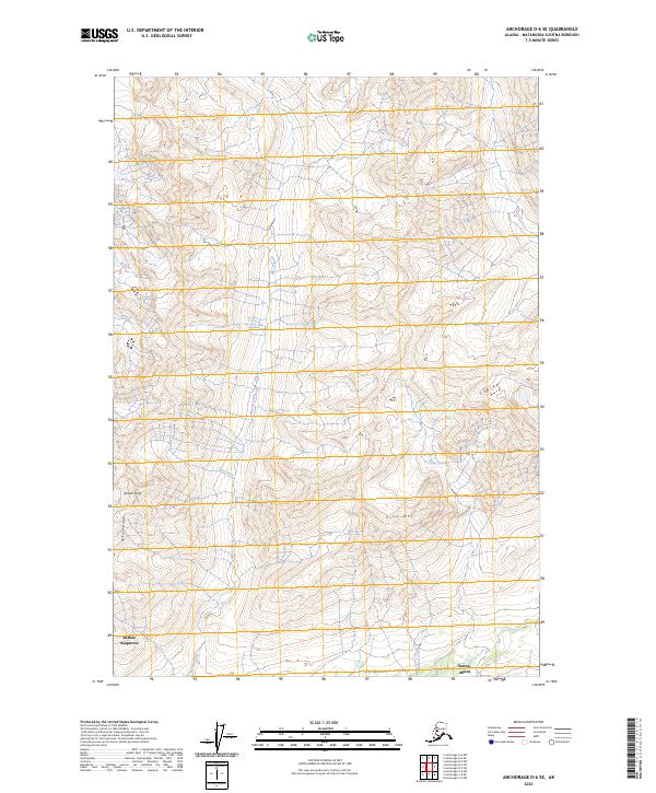 USGS Topographic Map – Anchorage D-6 SE